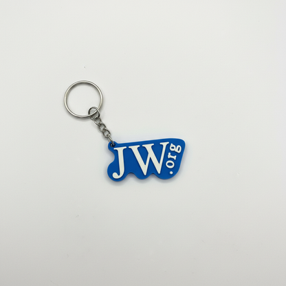 Blue JW.ORG Logo Keychain